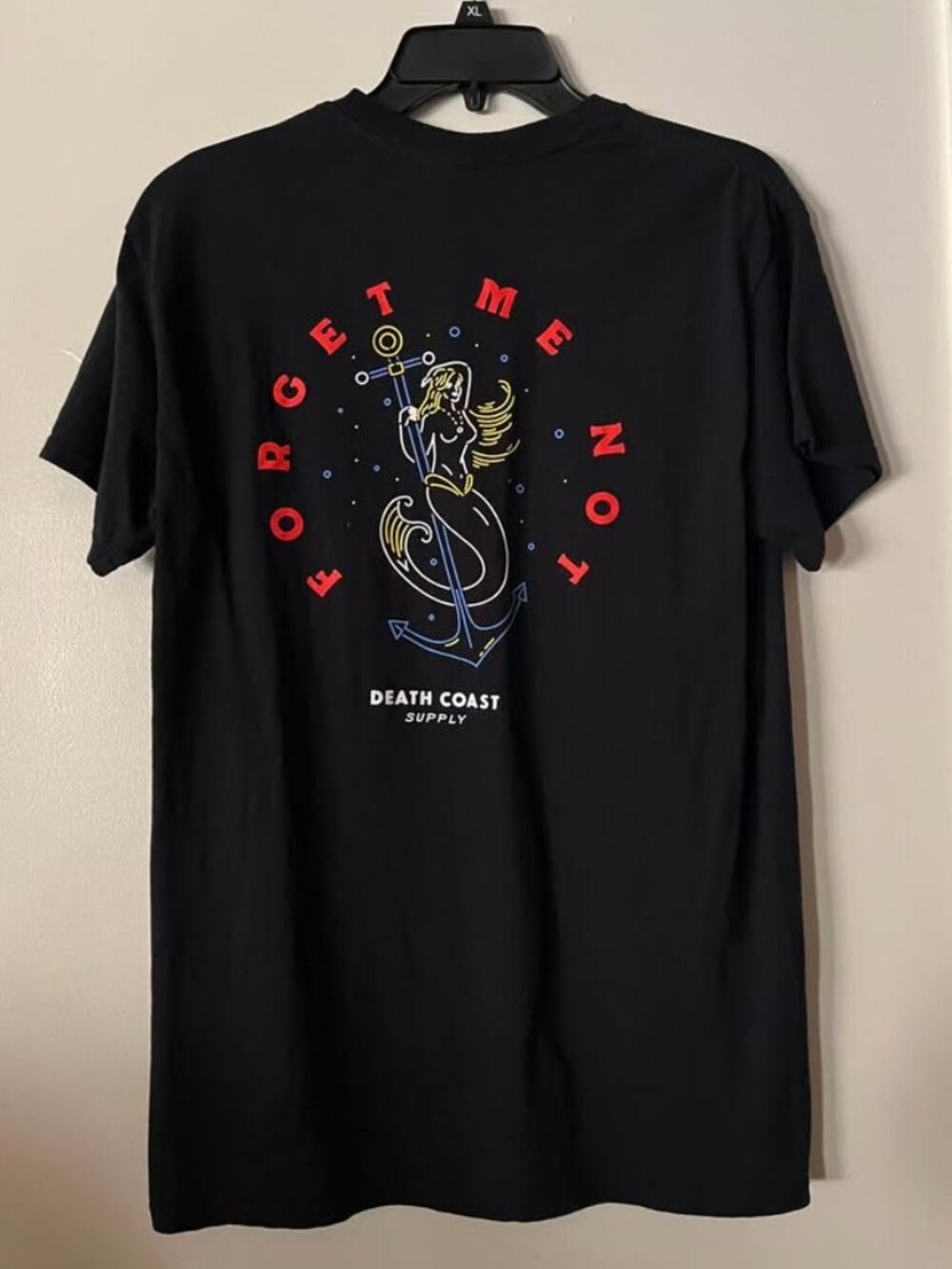 Forget Me Not Death Coast Supply Graphic Tee, Medium